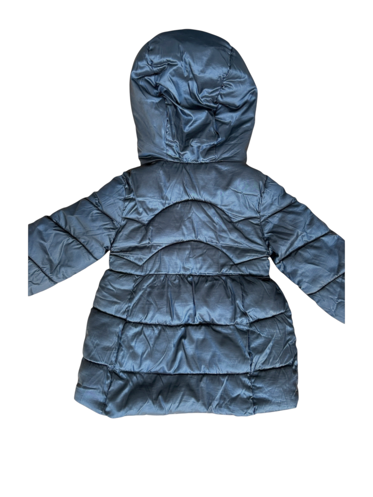 Mayoral Blue Hooded Puffer Jacket (18M / 86) - second hand baby clothing