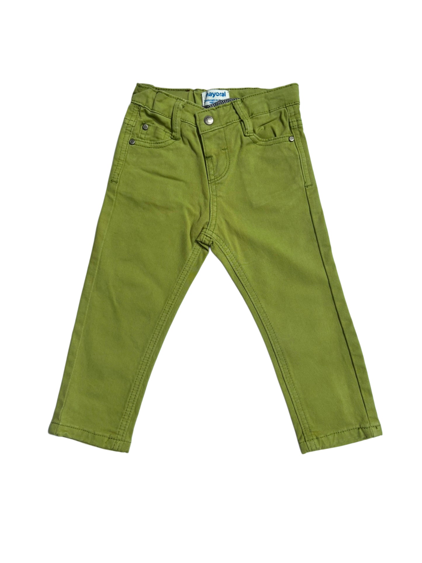 Mayoral Green Twill Pants (24M)