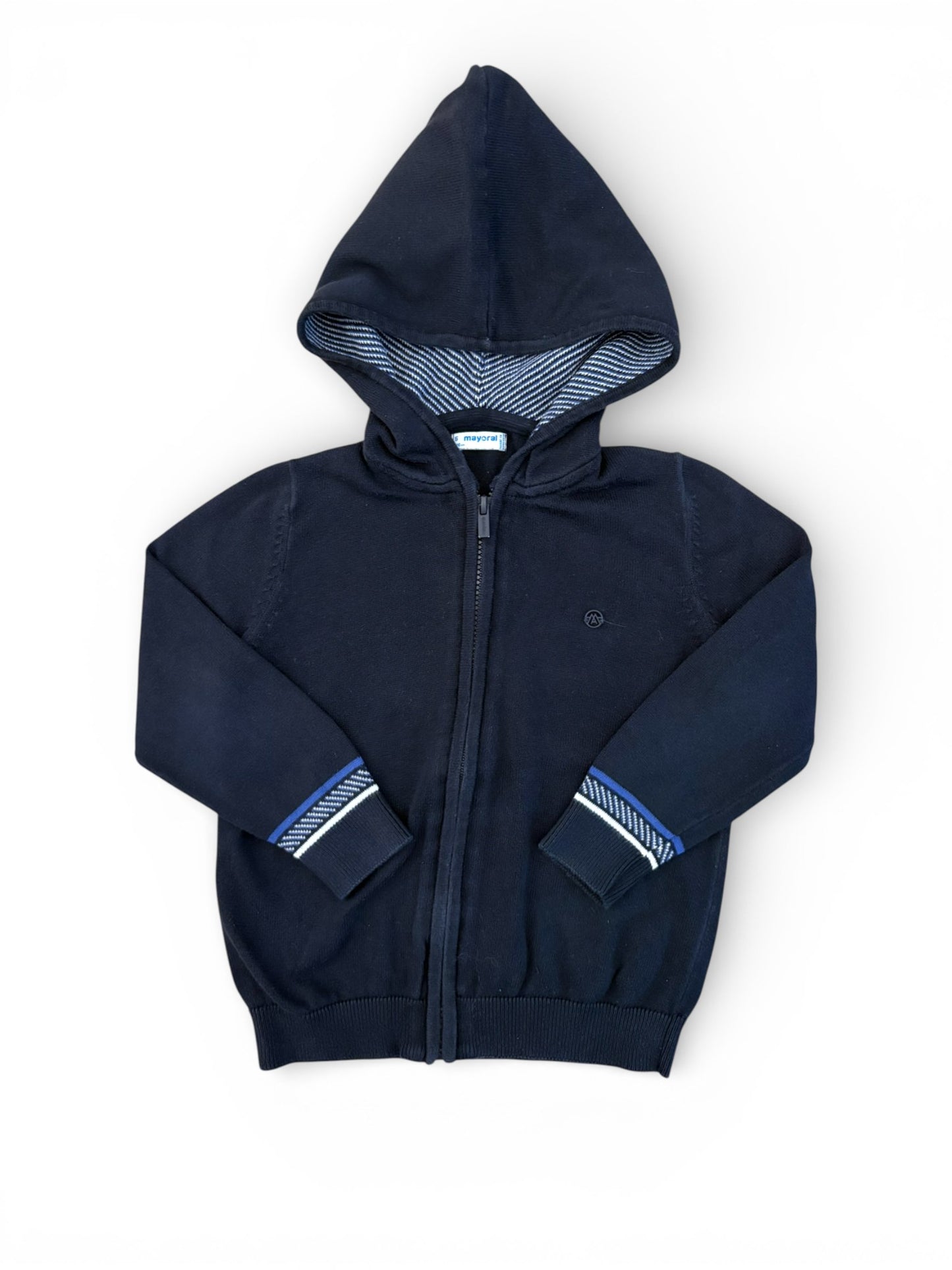 Mayoral Navy Zip Hoodie (5Y / 110)