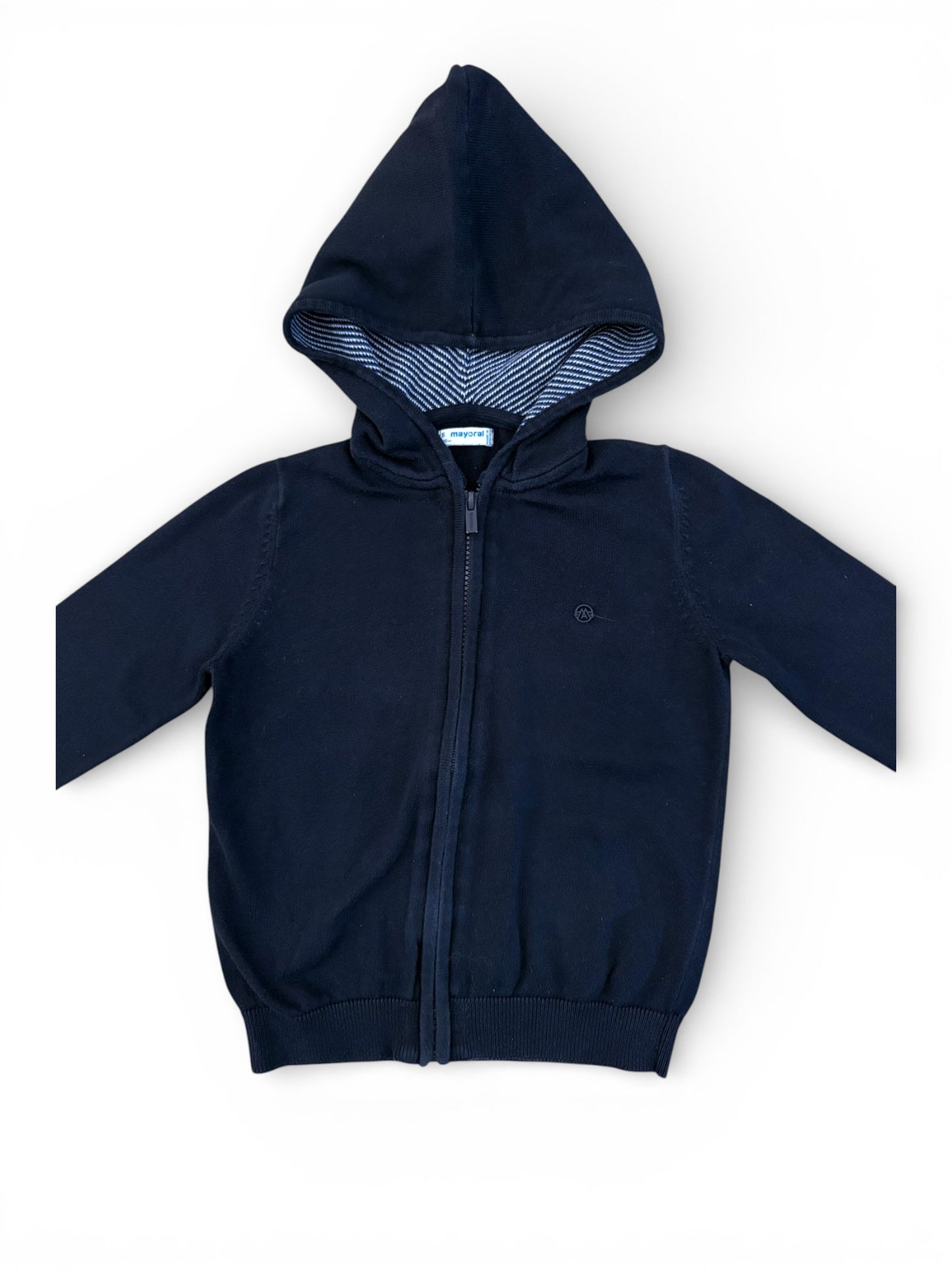 Mayoral Navy Zip Hoodie (5Y / 110)