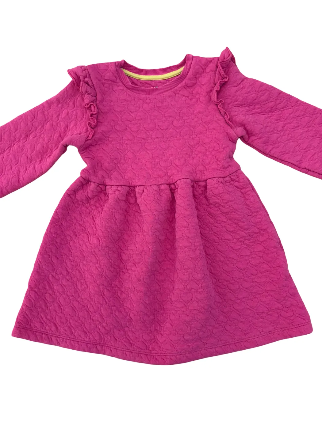 Mini Boden Magenta Quilted Dress (5-6Y)