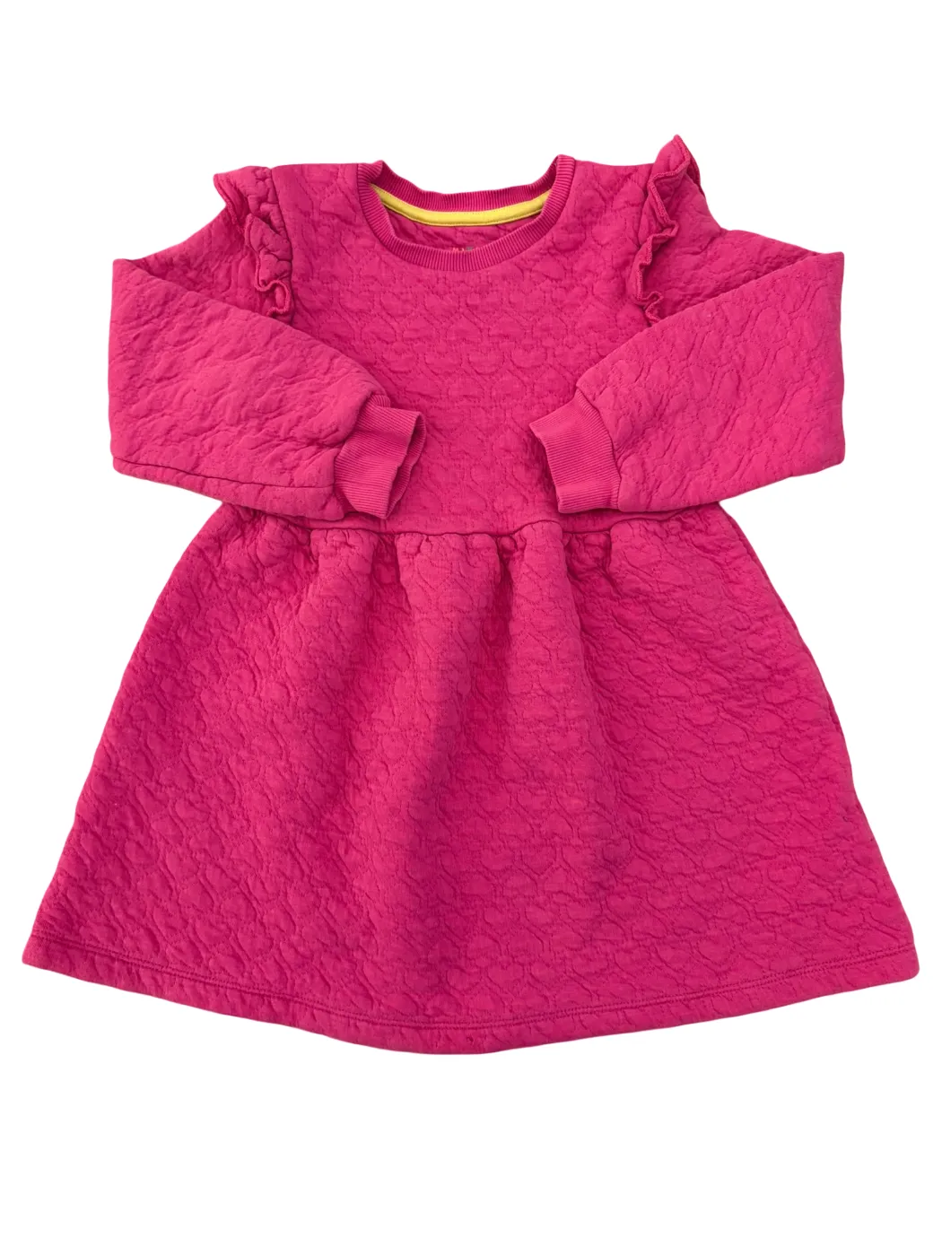 Mini Boden Magenta Quilted Dress (5-6Y)