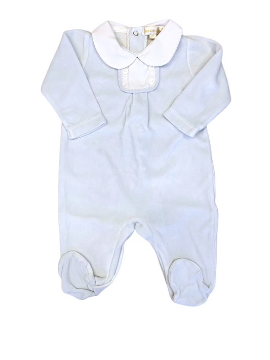 Mintini baby Light Blue Footed Pajamas size 3M - second hand baby clothing