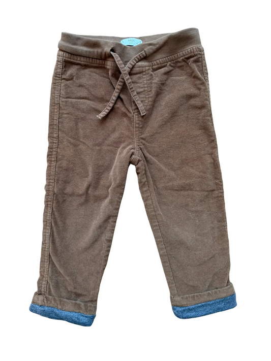 MNG Kids Brown Lined Corduroy Pants (2-3Y/98)