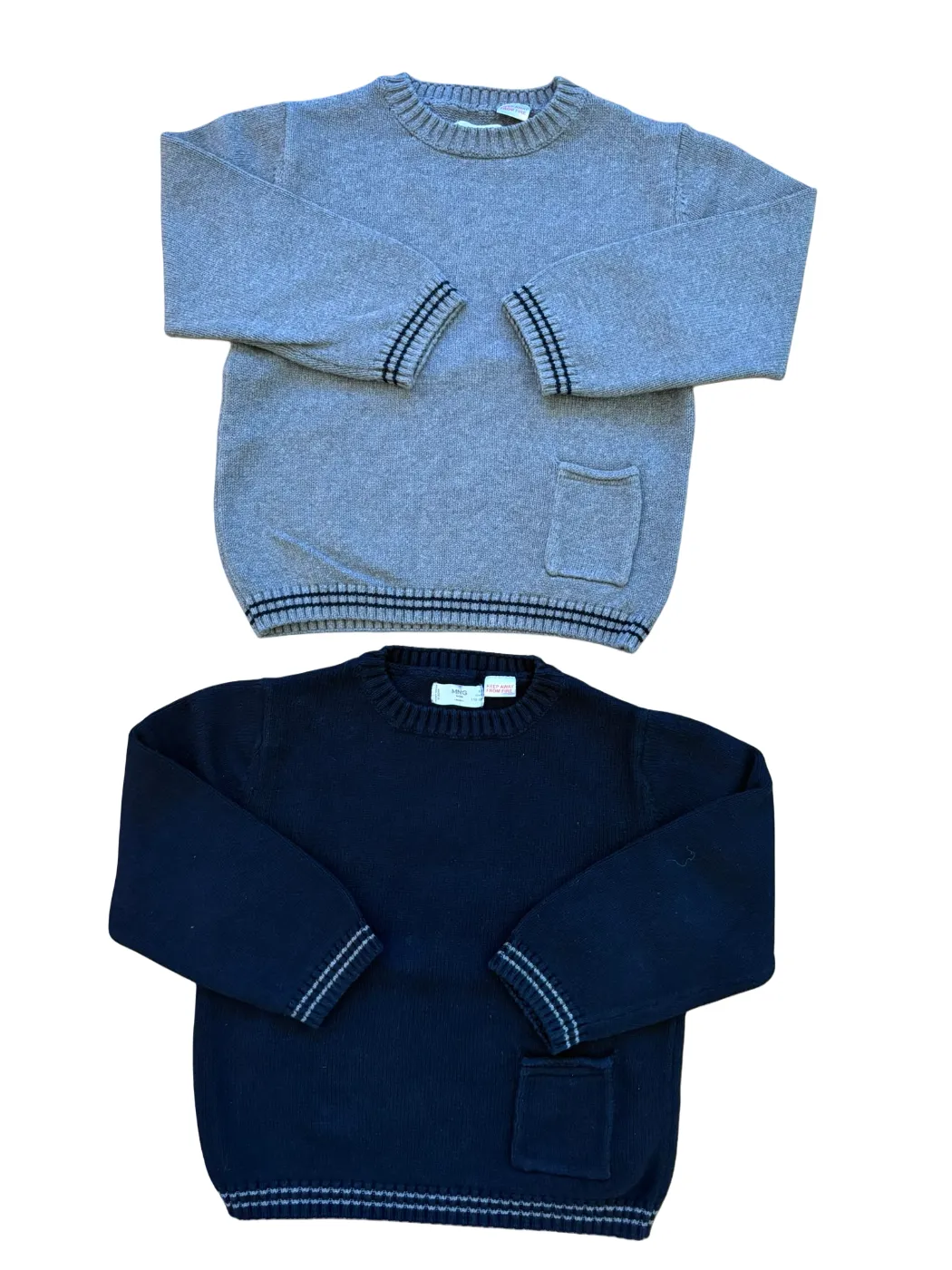 MNG Kids Sweater Set Grey and Black size 4-5Y / 110 - second hand baby clothing