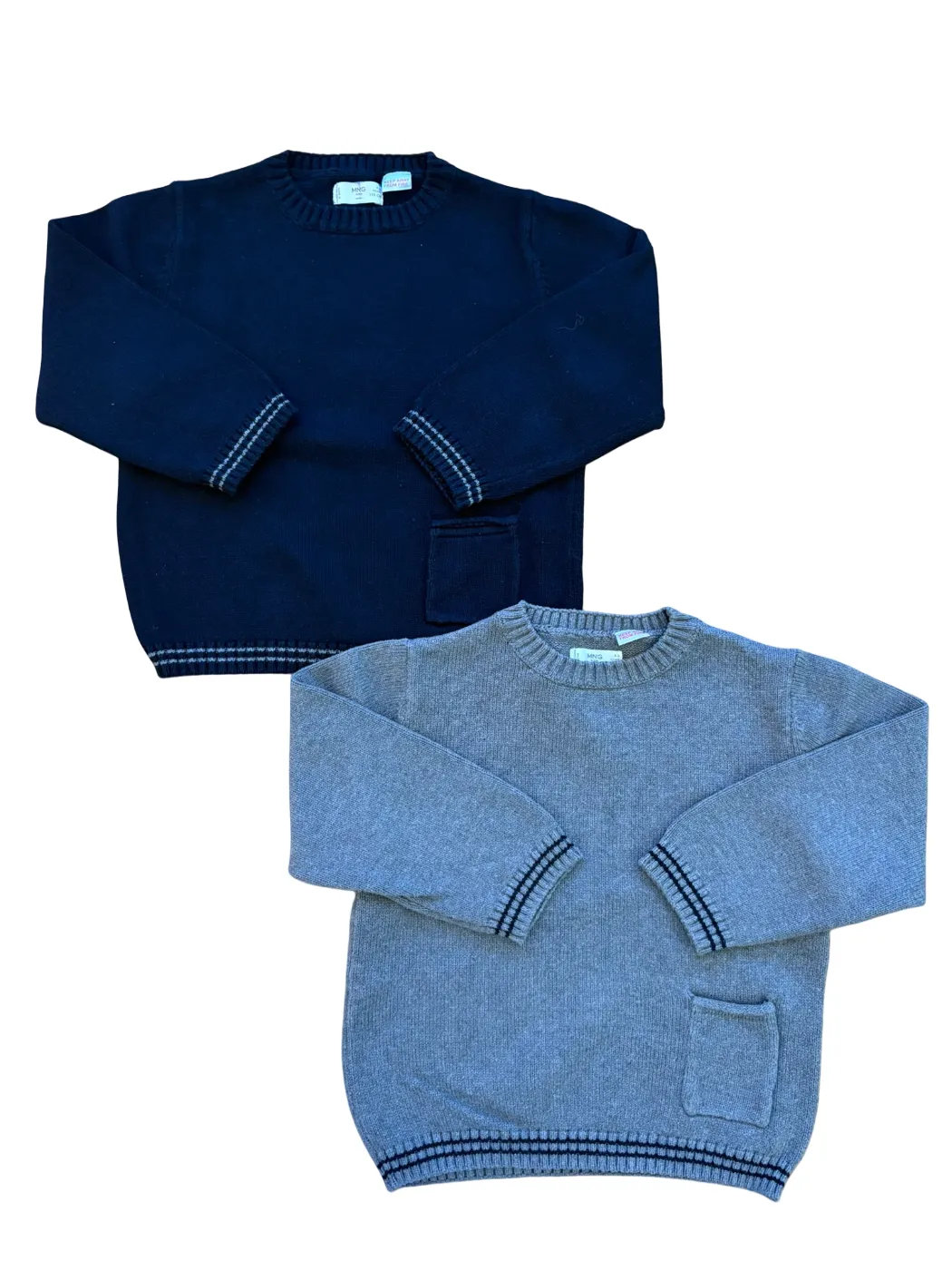 MNG Kids Sweater Set Grey and Black size 4-5Y / 110 - second hand baby clothing