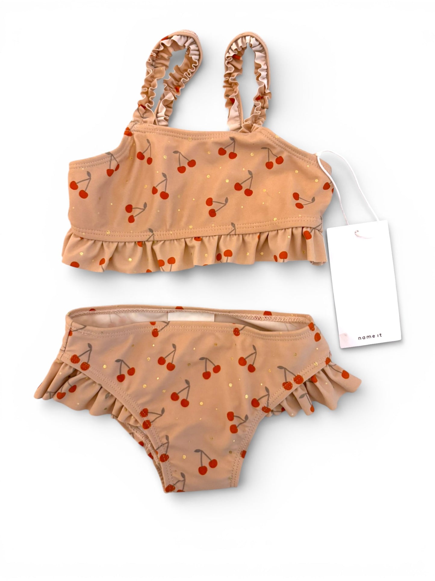 Name It Pink Cherry Print Bikini (18-24M / 92)