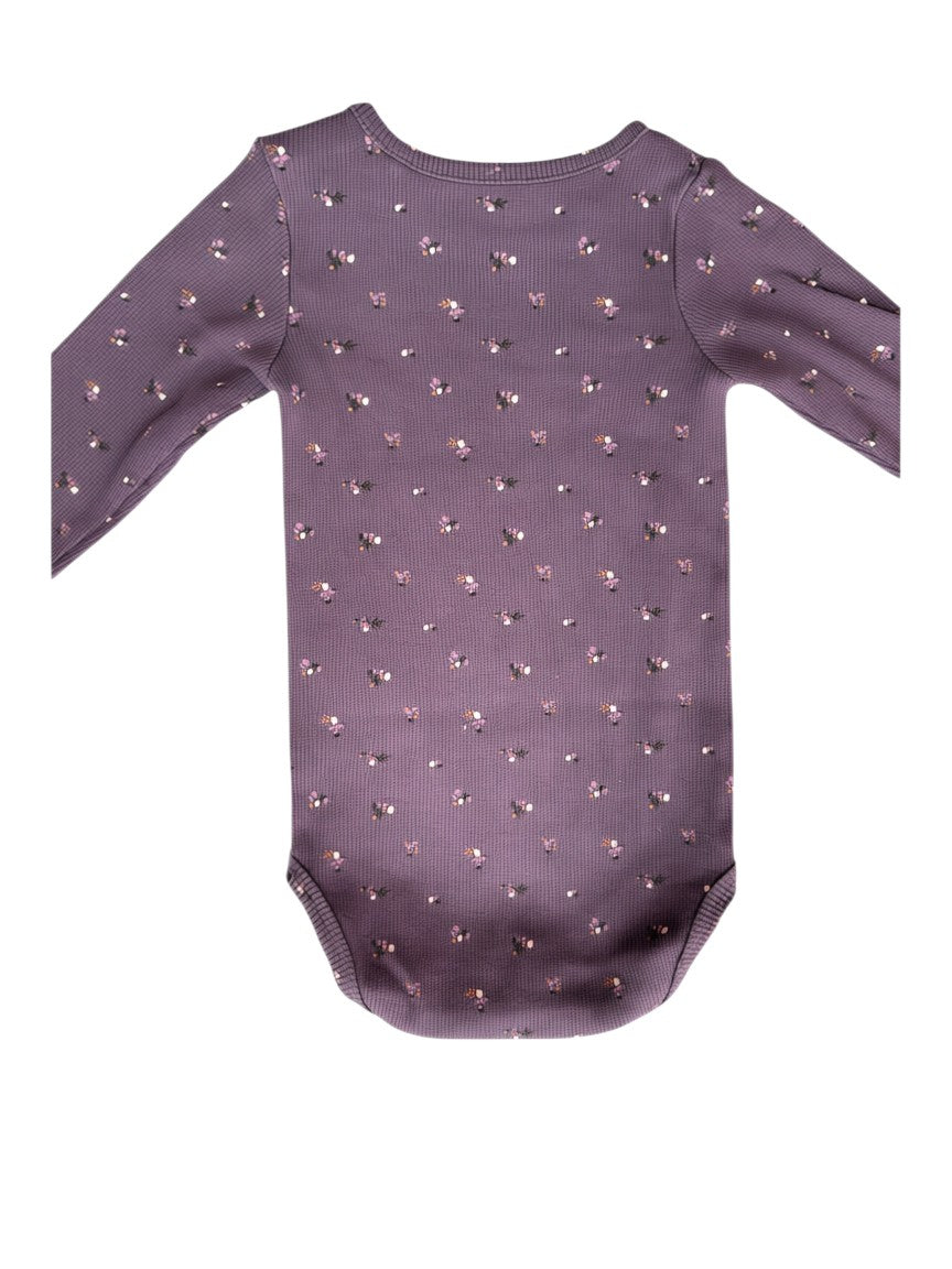 Name It Plum Floral Bodysuit & Cardigan Set (4-6M / 68)