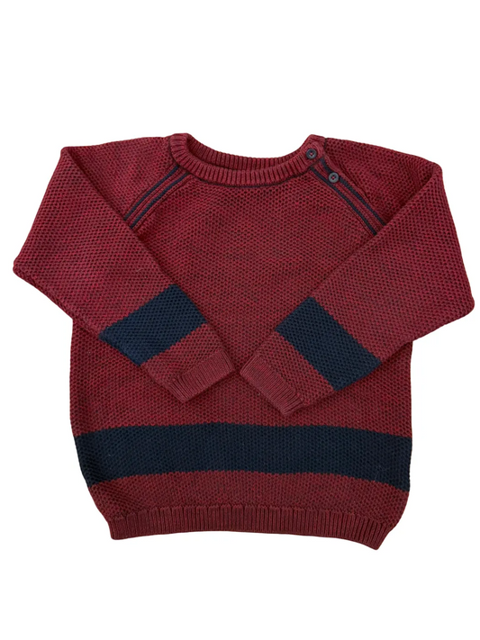 Name It Burgundy Navy Sweater (4-5Y/110)