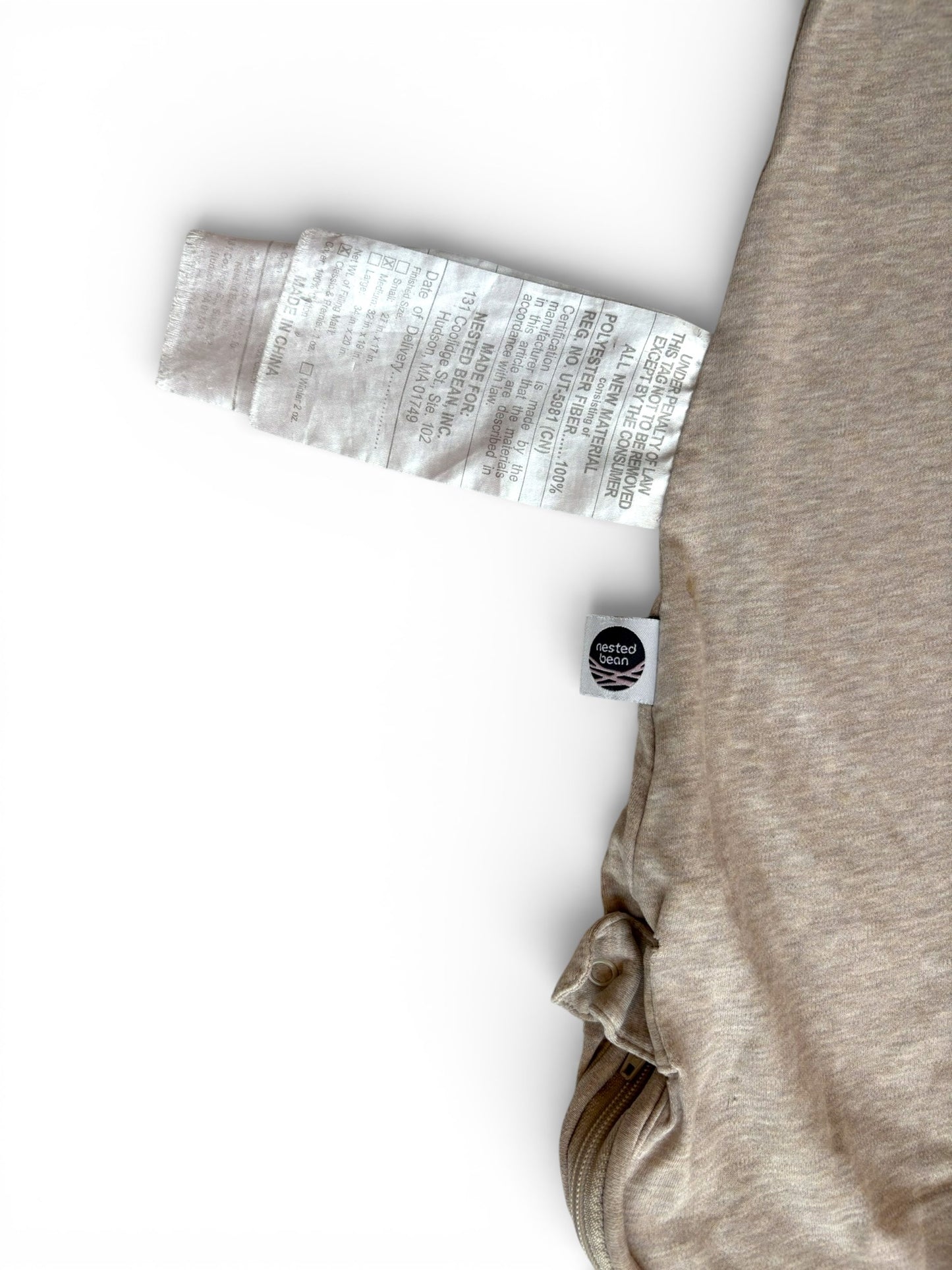 Sac de couchage gris Nested Bean