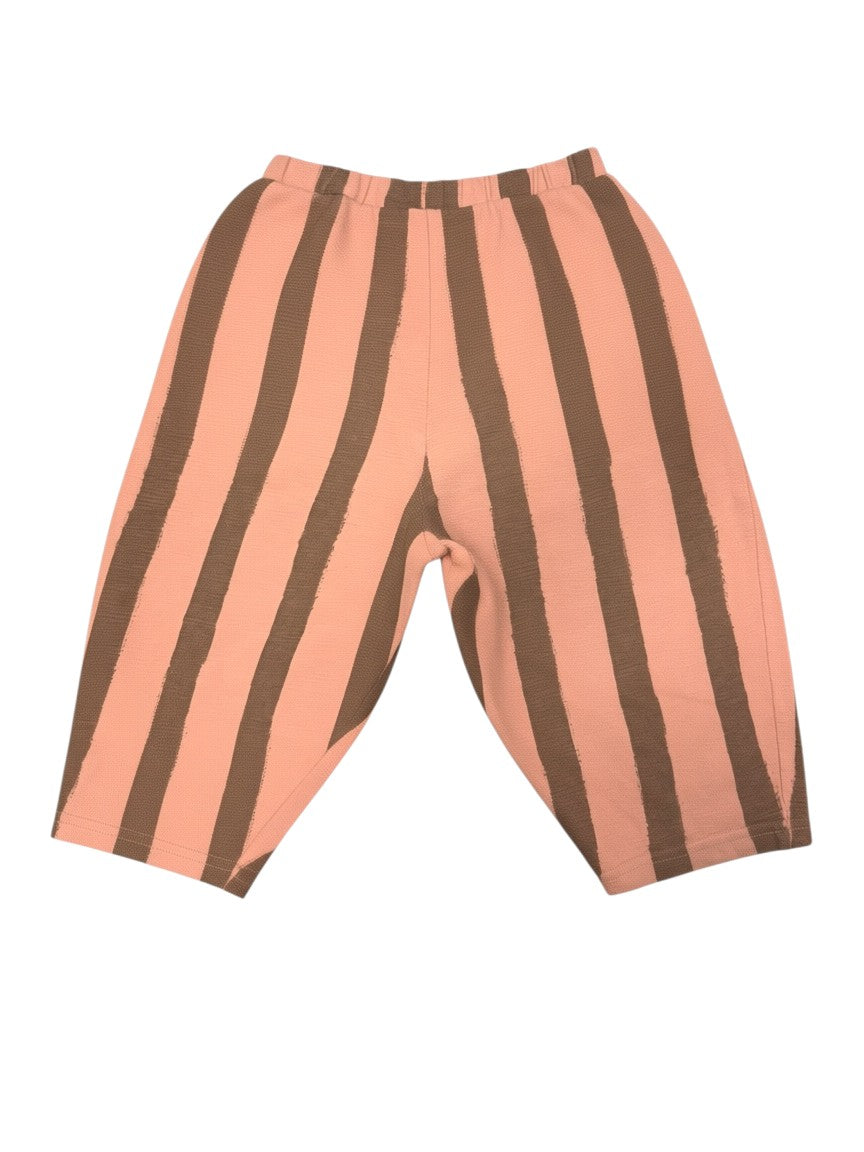 Next Girl Pink & Taupe Striped Pants, 2-3Y - second hand baby clothing