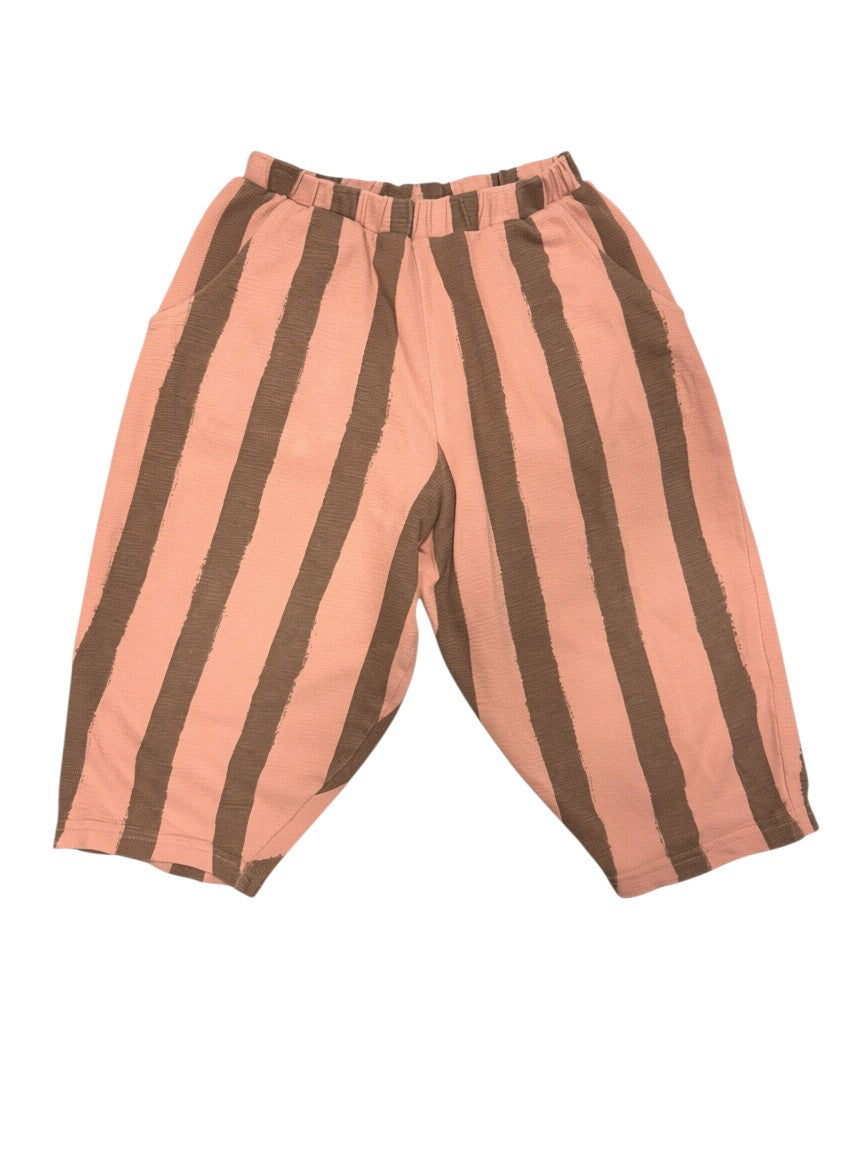 Next Girl Pink & Taupe Striped Pants, 2-3Y - second hand baby clothing