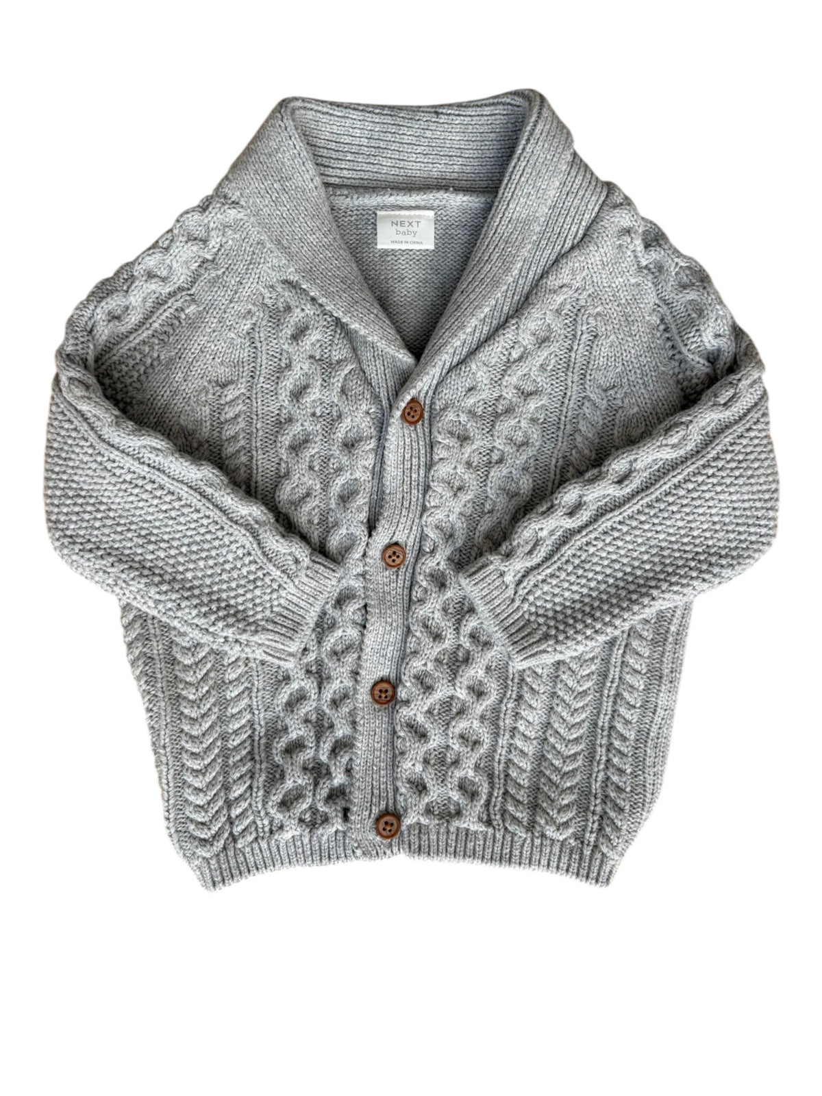 Next graue Strickjacke (6-9 Monate)