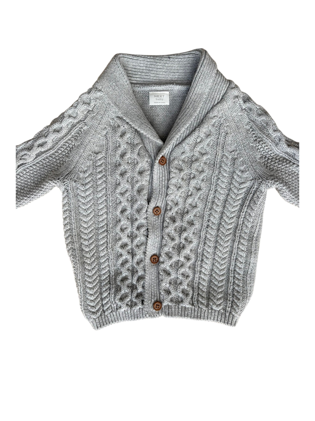 Next graue Strickjacke (6-9 Monate)