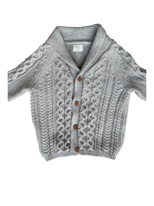 Next Gray Knitted Cardigan (6-9M)