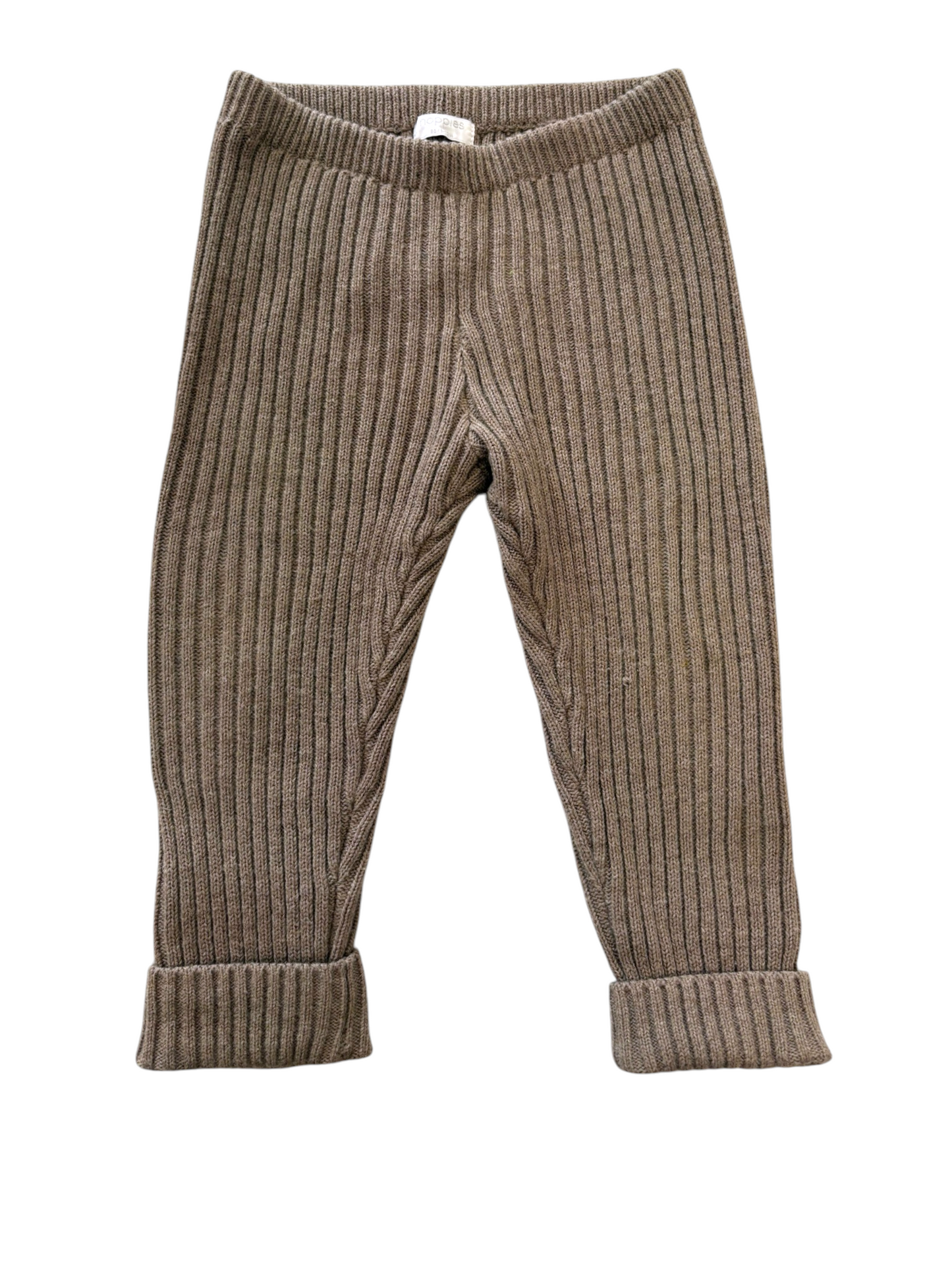 Noppies Unisex Brown Ribbed Knit Set, 9-12M / 80 - second hand baby clothing