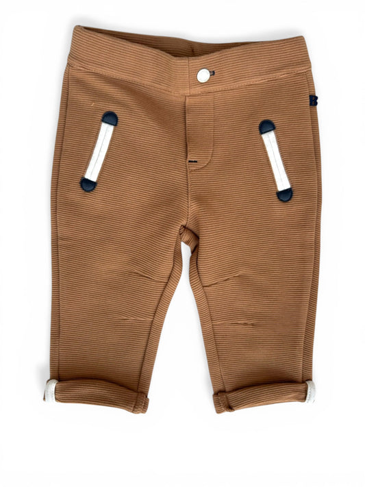 Obaibi Brown Ribbed Pants (6M)