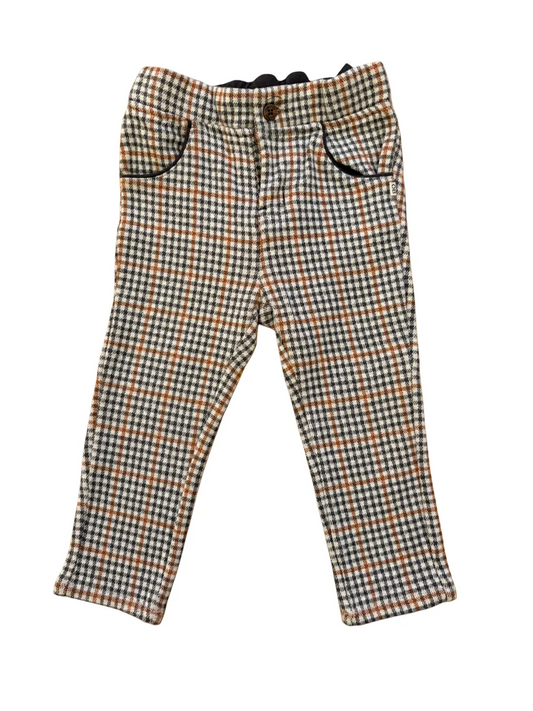 Obaïbi Karierte Hose mit Bündchen (18M / 80)