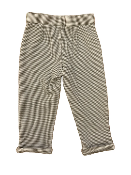 Pantalon Obaibi à motif pied-de-poule doublé polaire (23M / 86)