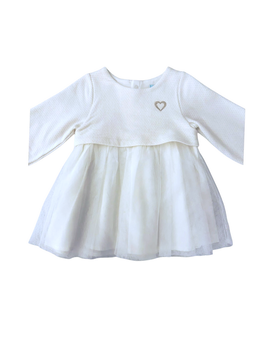 Obaïbi White Ceremony Dress size 18M - second hand baby clothing