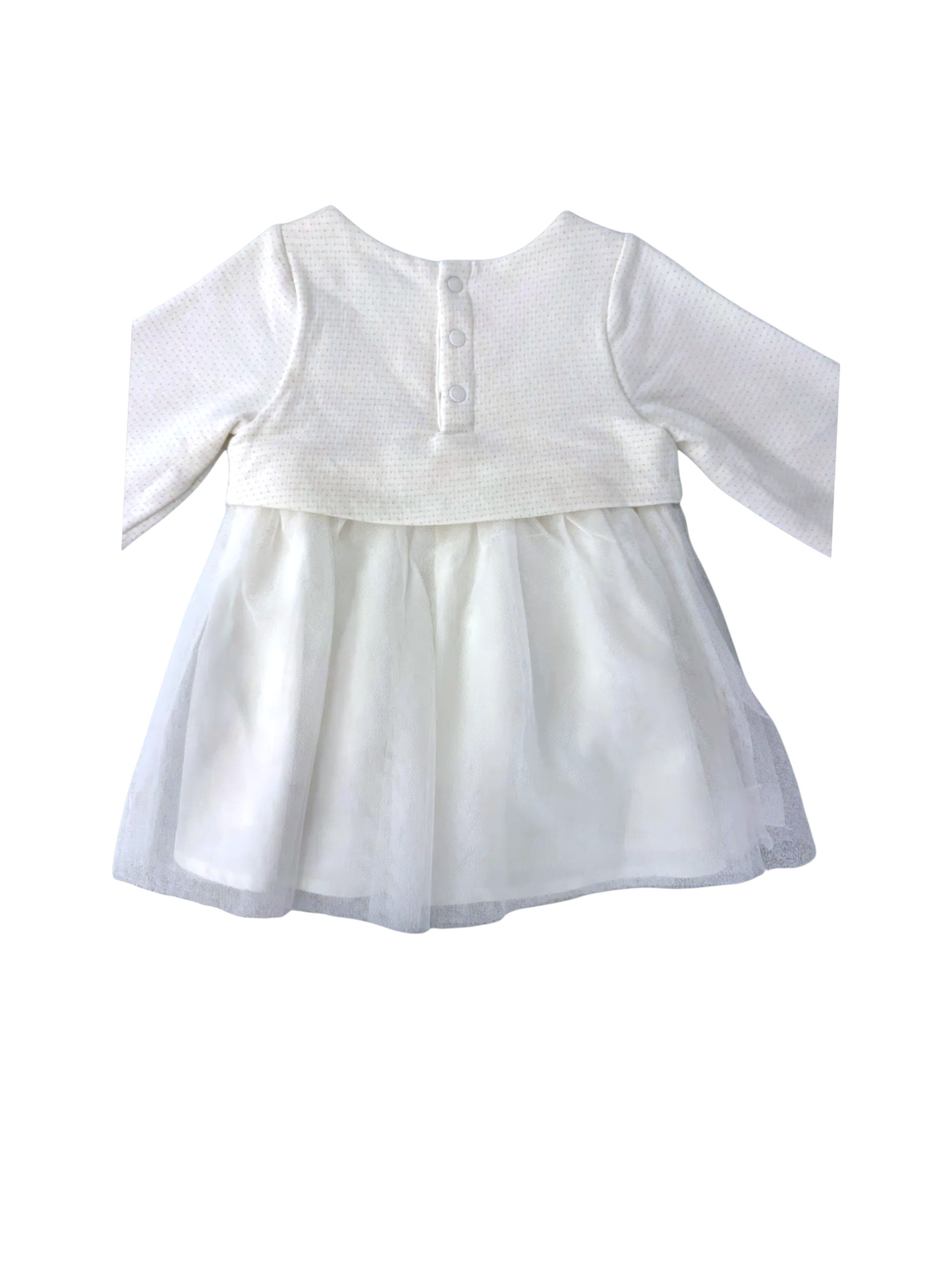 Obaïbi White Ceremony Dress size 18M - second hand baby clothing