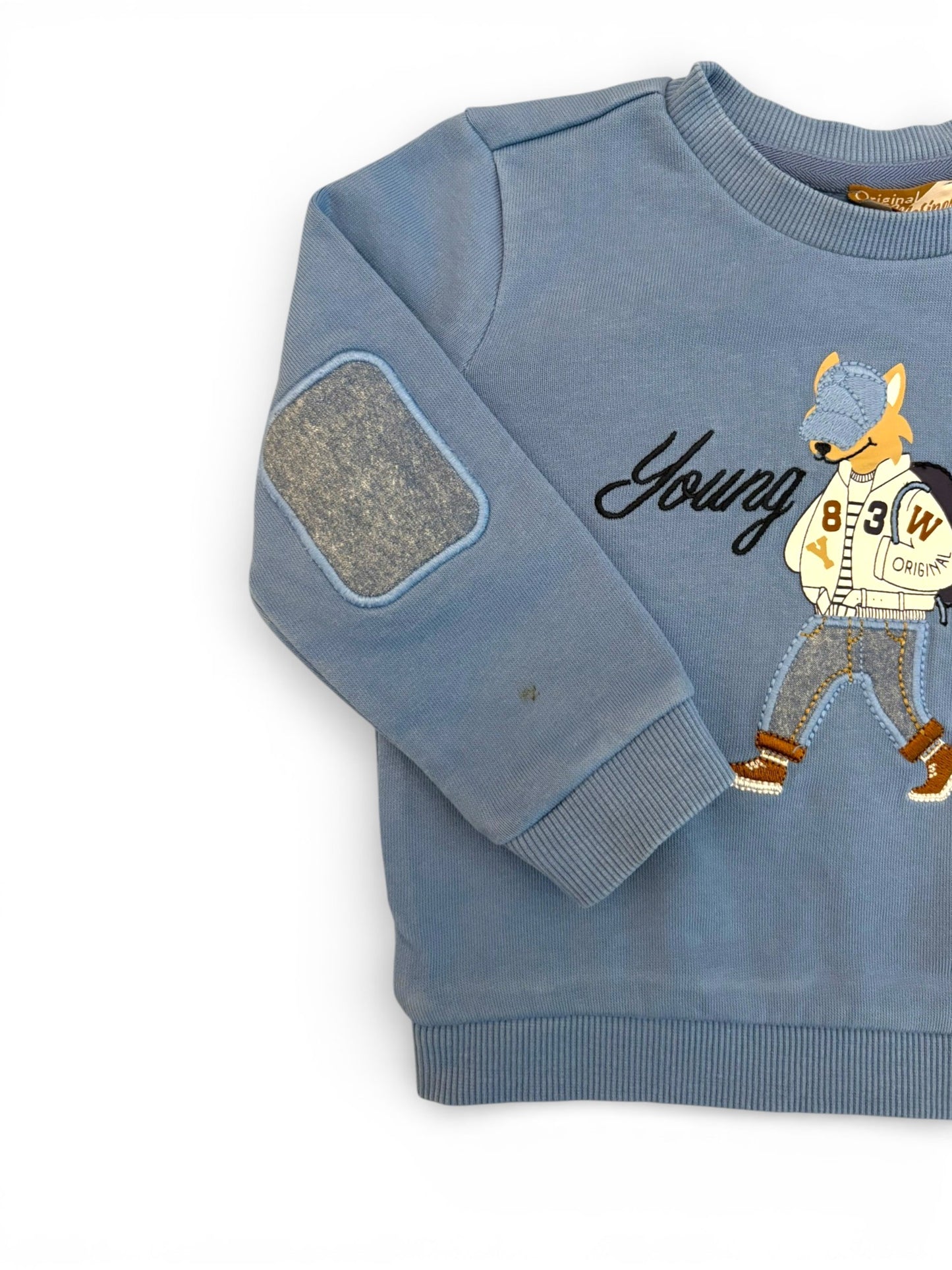 Original Marines Light Blue Young Wolf Sweatshirt (12-18M)