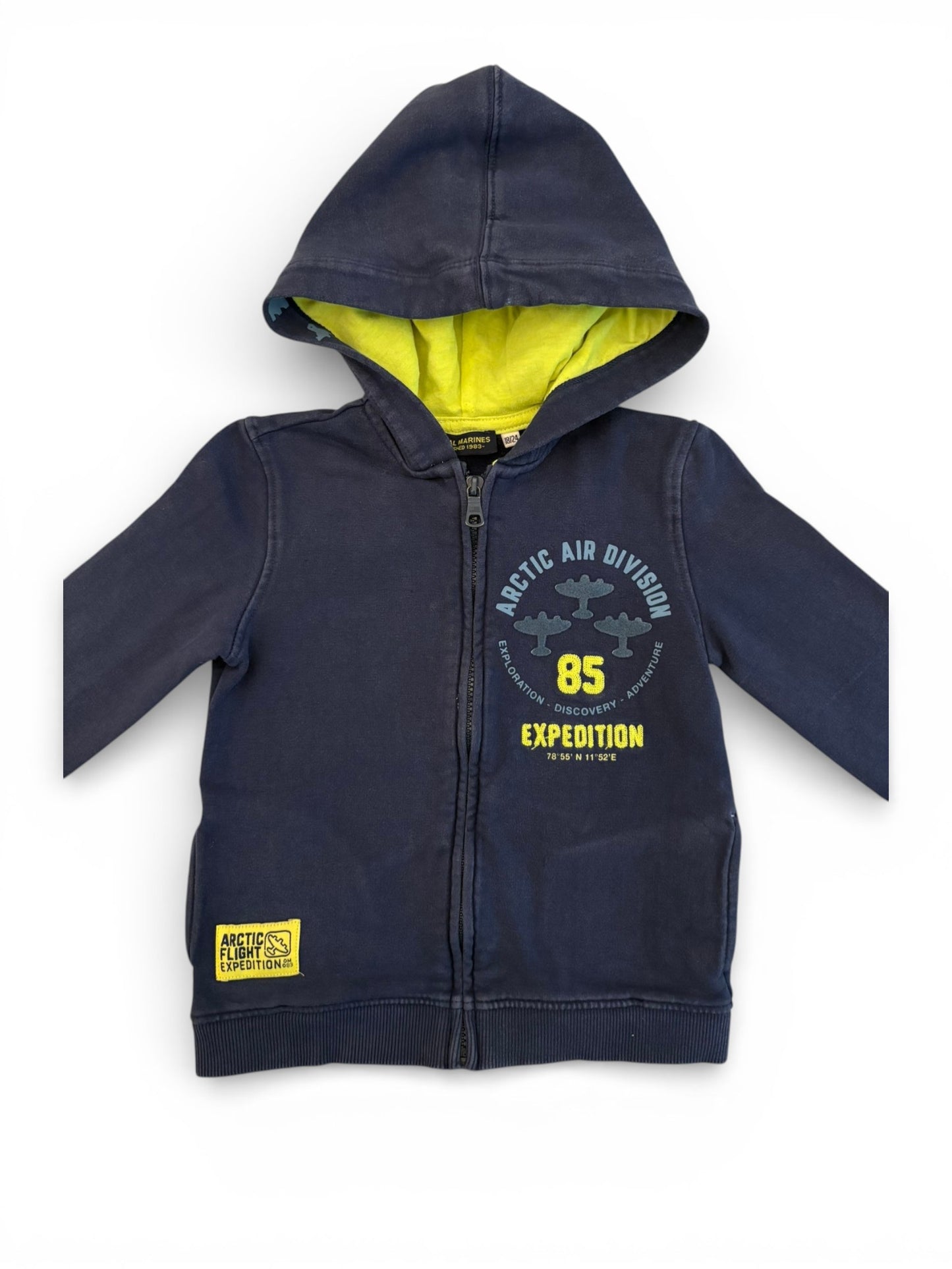 Original Marines Navy Hooded Sweatshirt (18-24M / 86)