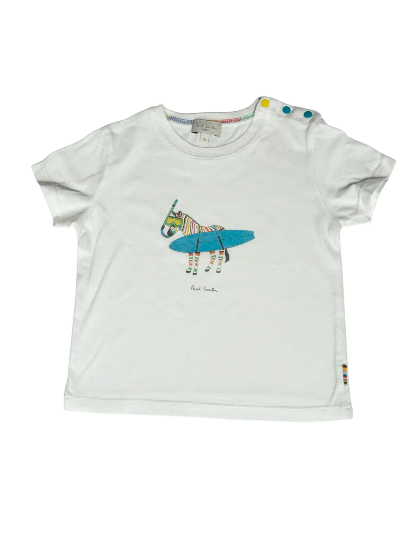 Paul Smith Zebra Surfing T-Shirt (2Y)