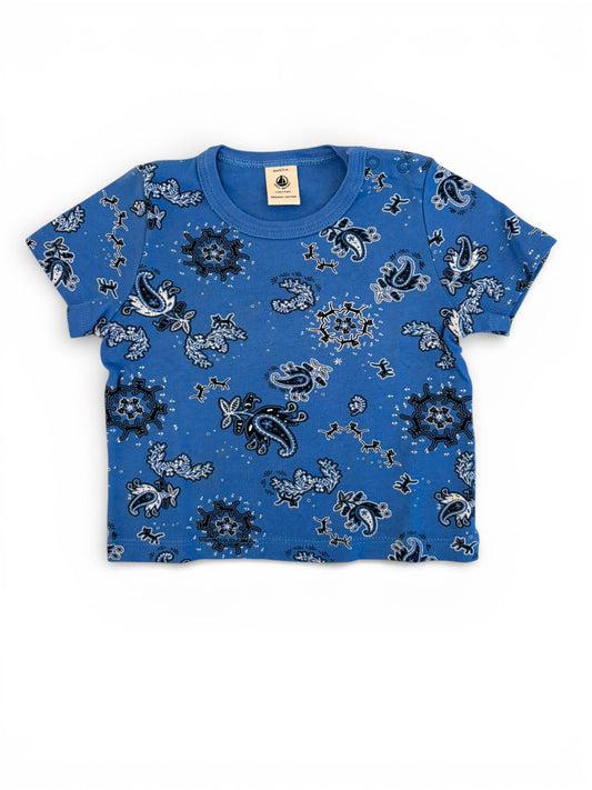 Petit Bateau Blue Bandana Print T-Shirt (6M / 67)