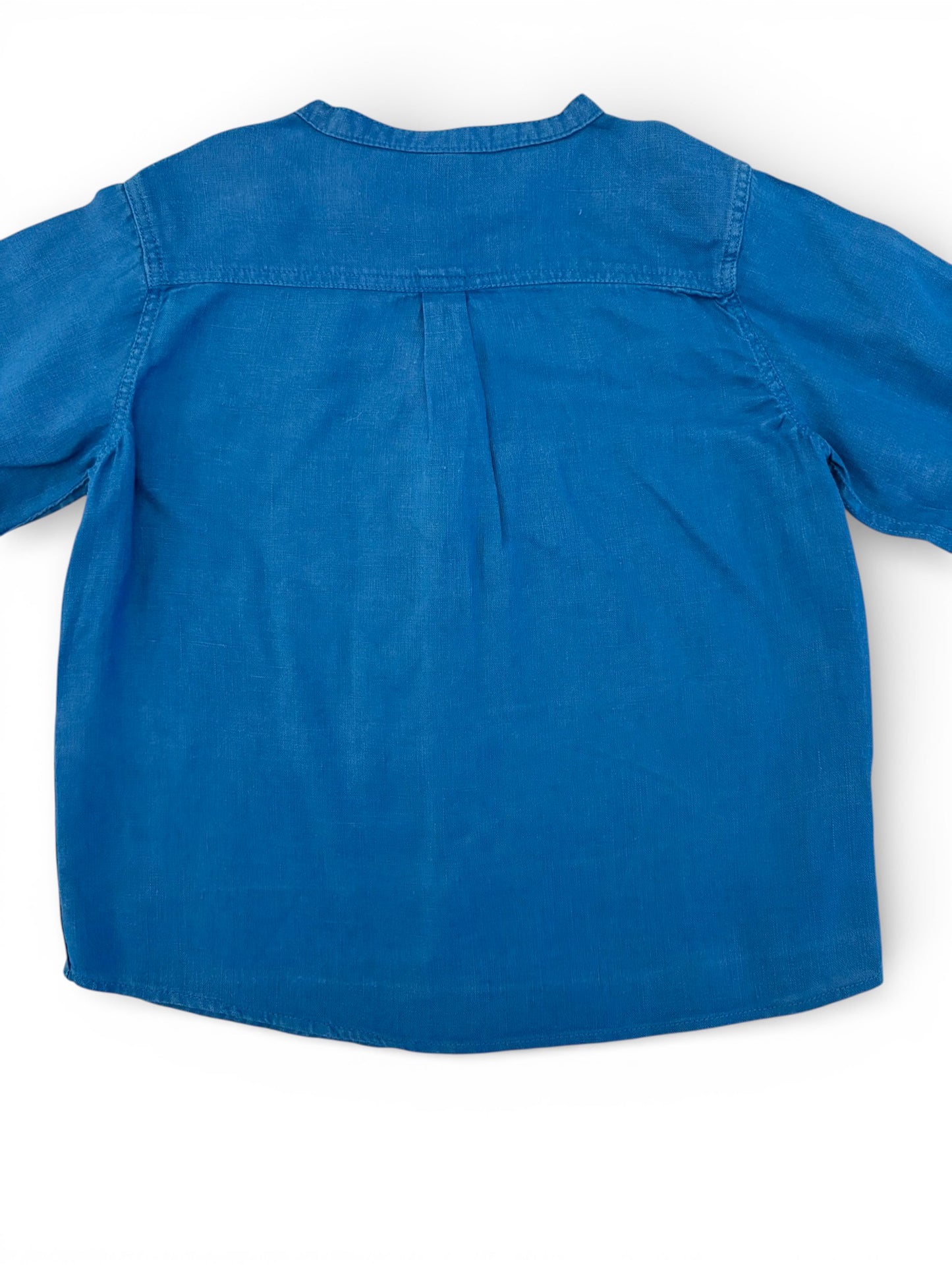 Petit Bateau Blue Linen Shirt (4Y)