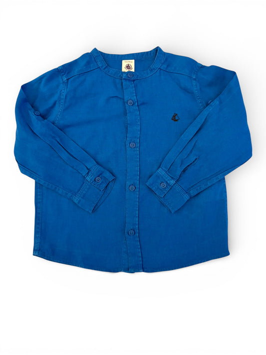 Petit Bateau Blue Linen Shirt (4Y)