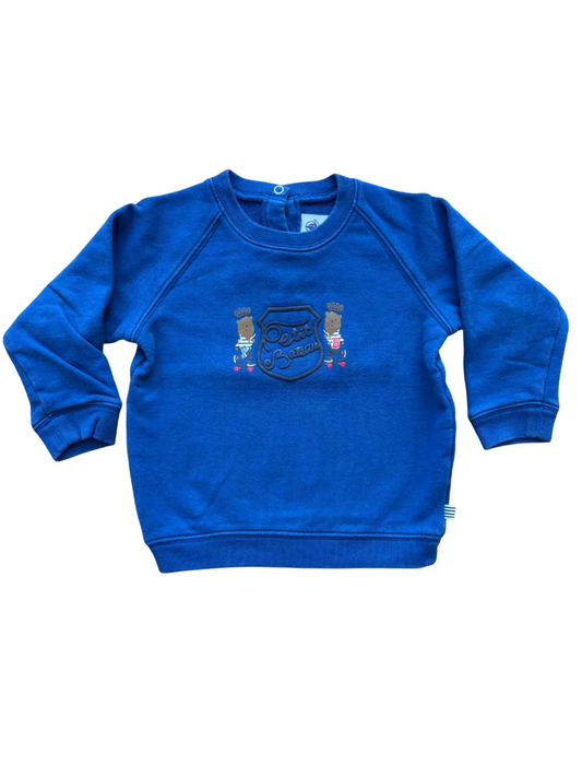 Petit Bateau Blue Logo Sweatshirt (2Y)