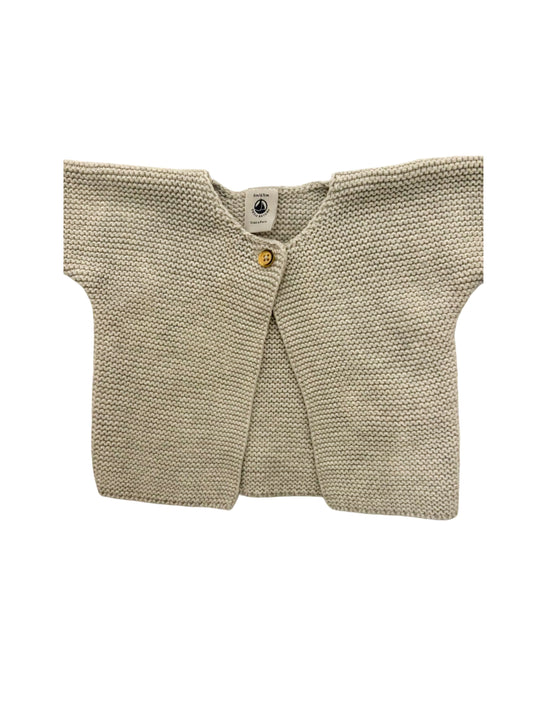 Petit Bateau Grey Knit Cardigan (6M)