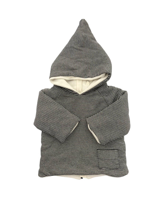 Petit Bateau Navy Striped Fleece Hoodie (3M)