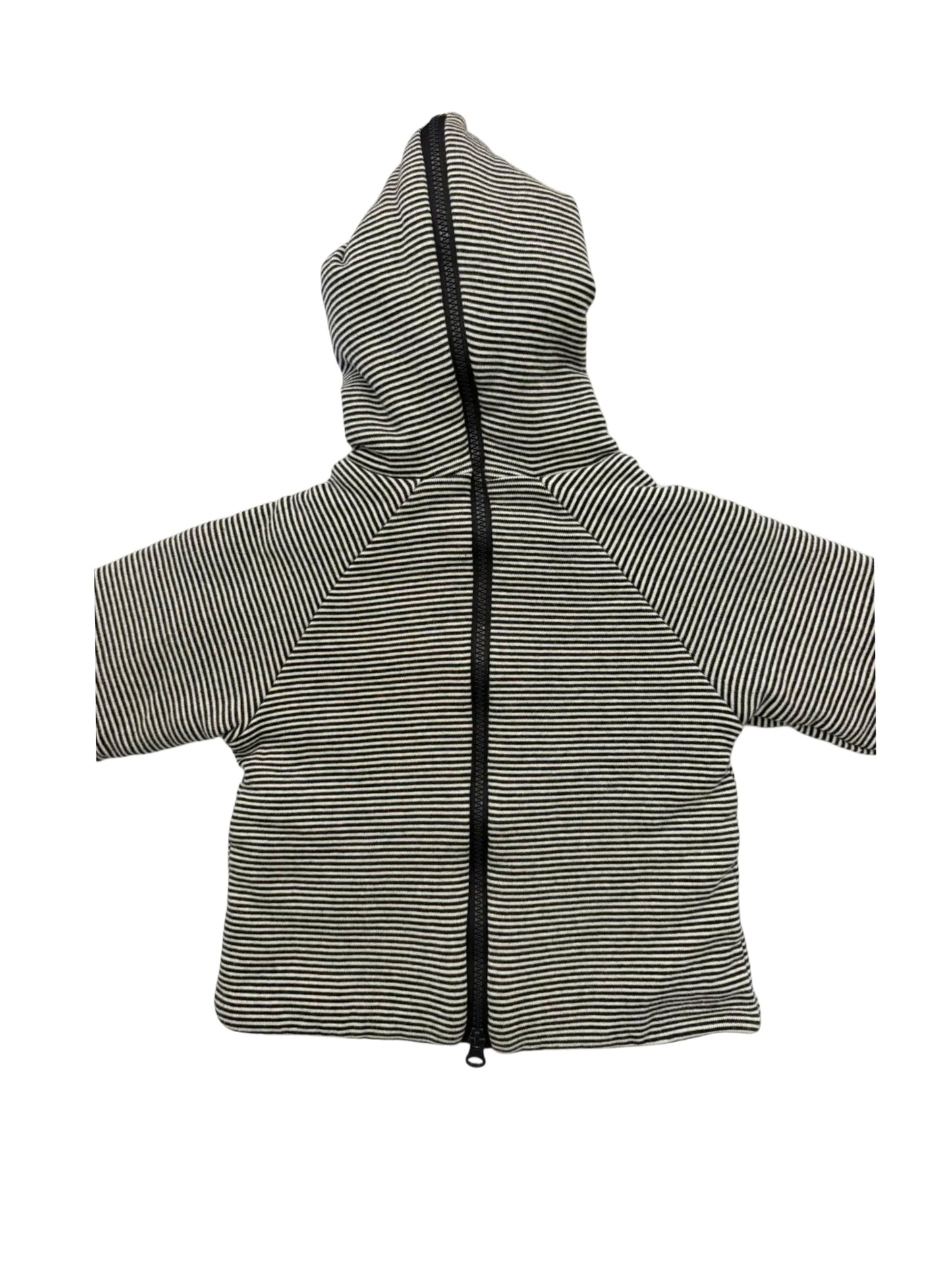 Petit Bateau Navy Striped Fleece Hoodie (3M)