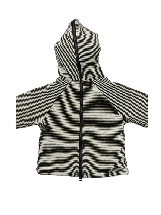 Petit Bateau Navy Striped Fleece Hoodie (3M)