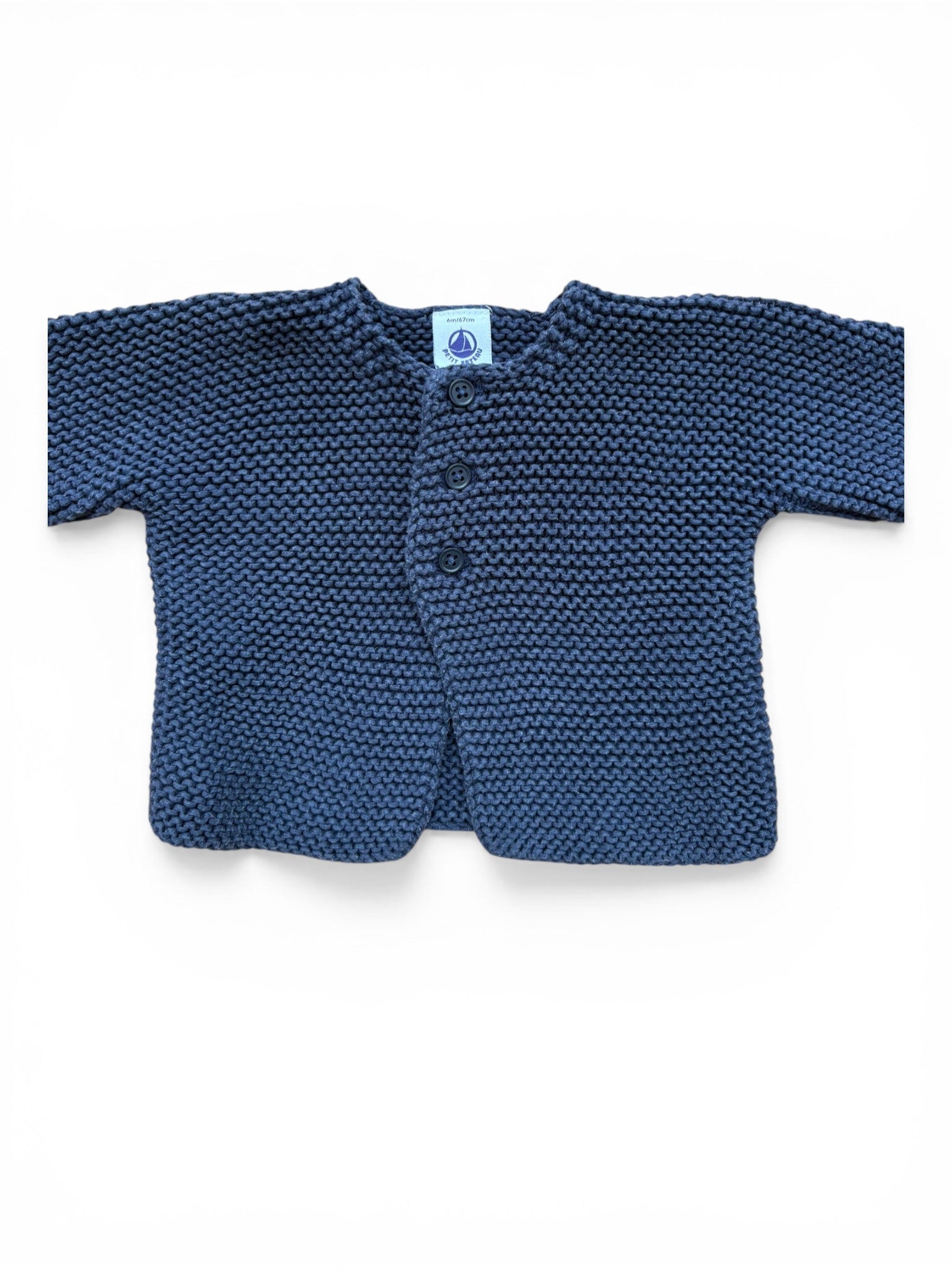Petit Bateau Navy Knit Cardigan 6M / 67 Second Hand | €14 | Blueberry