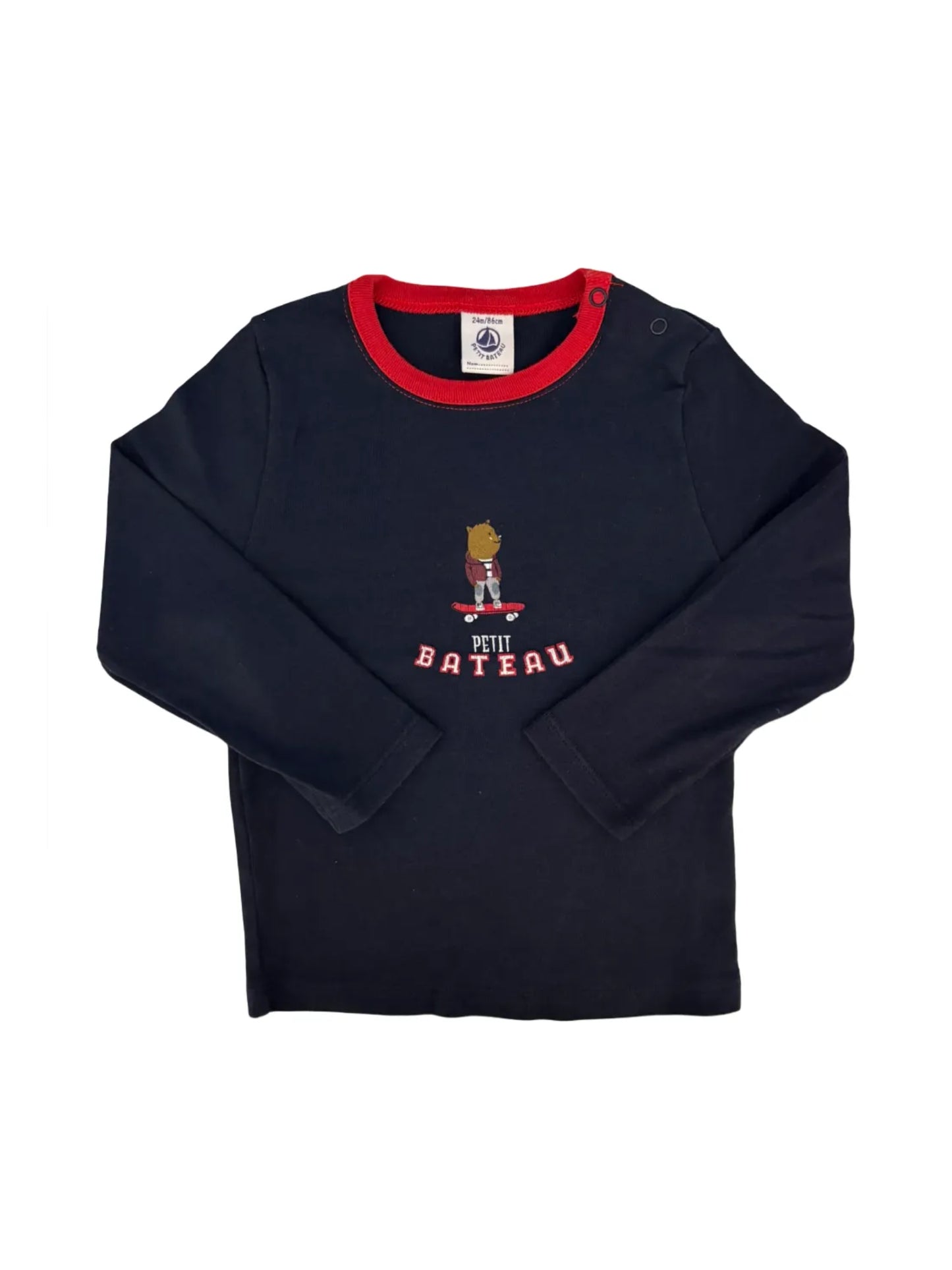 Petit Bateau Navy T-Shirt (2Y / 86)
