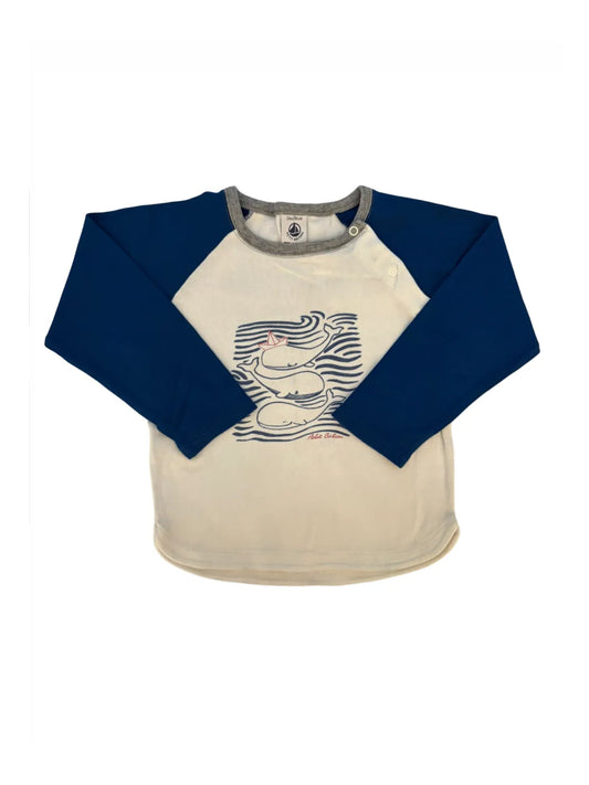Petit Bateau Whale T-Shirt (2Y / 86)