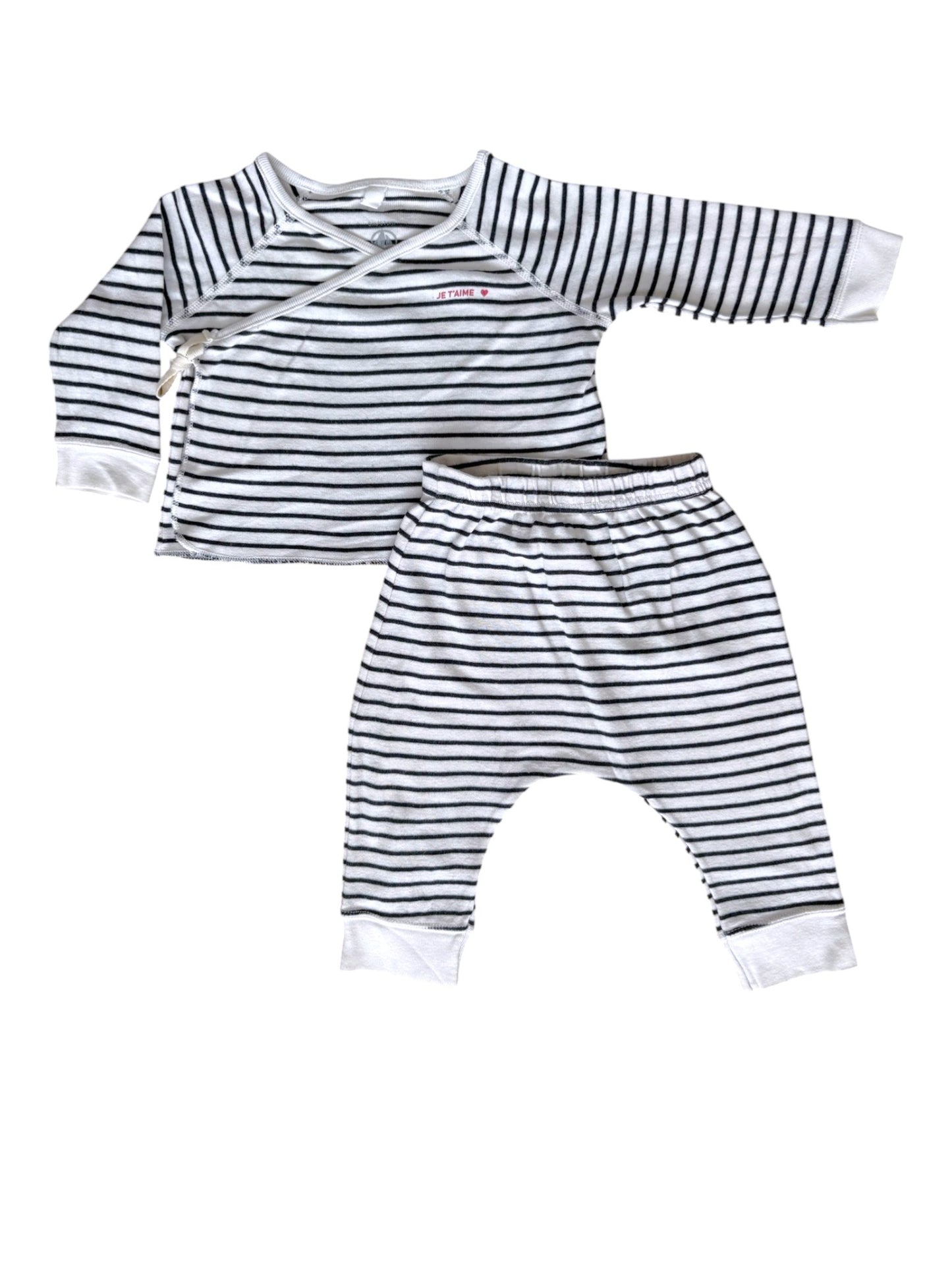 Petit Bateau Striped Set (6M / 67)