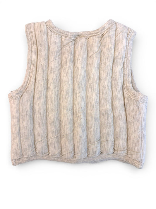 Petit Bateau Oatmeal Quilted Vest (18M / 81)