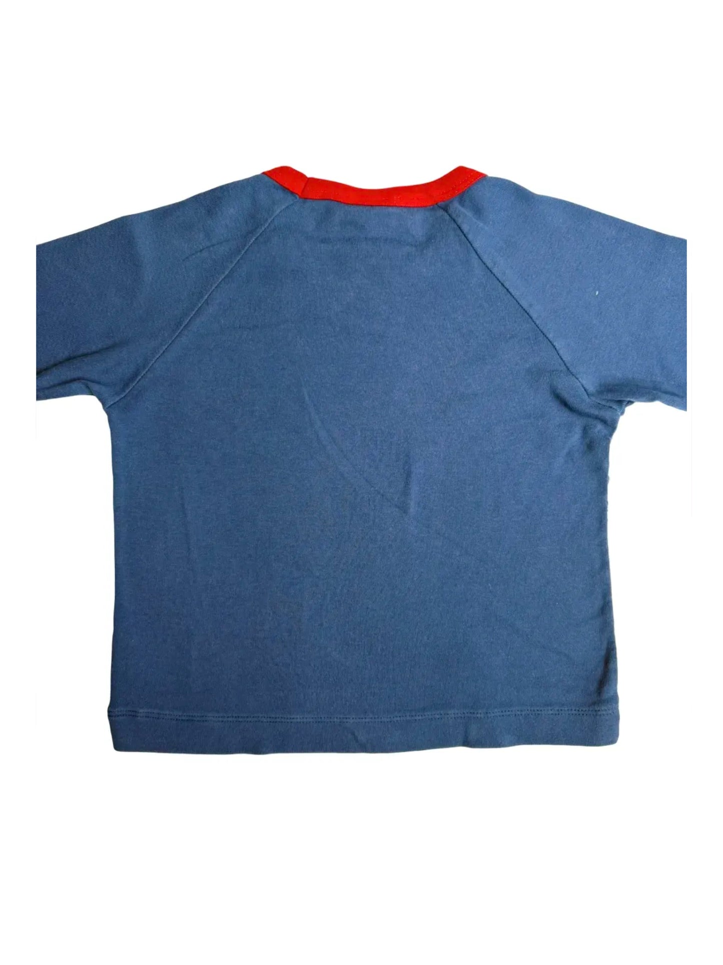 Petit Bateau Blue & Grey Robot Pajama Set (3Y / 95)