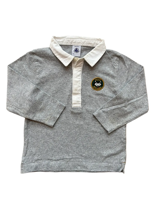 Petit Bateau Grey Rugby Polo (18M)