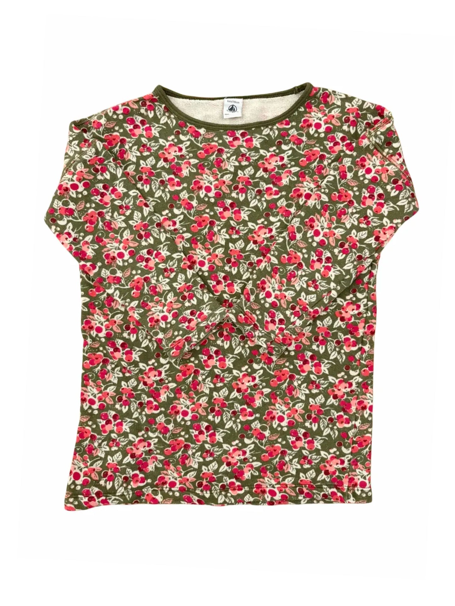 Petit Bateau Green Floral Tunic (6Y)