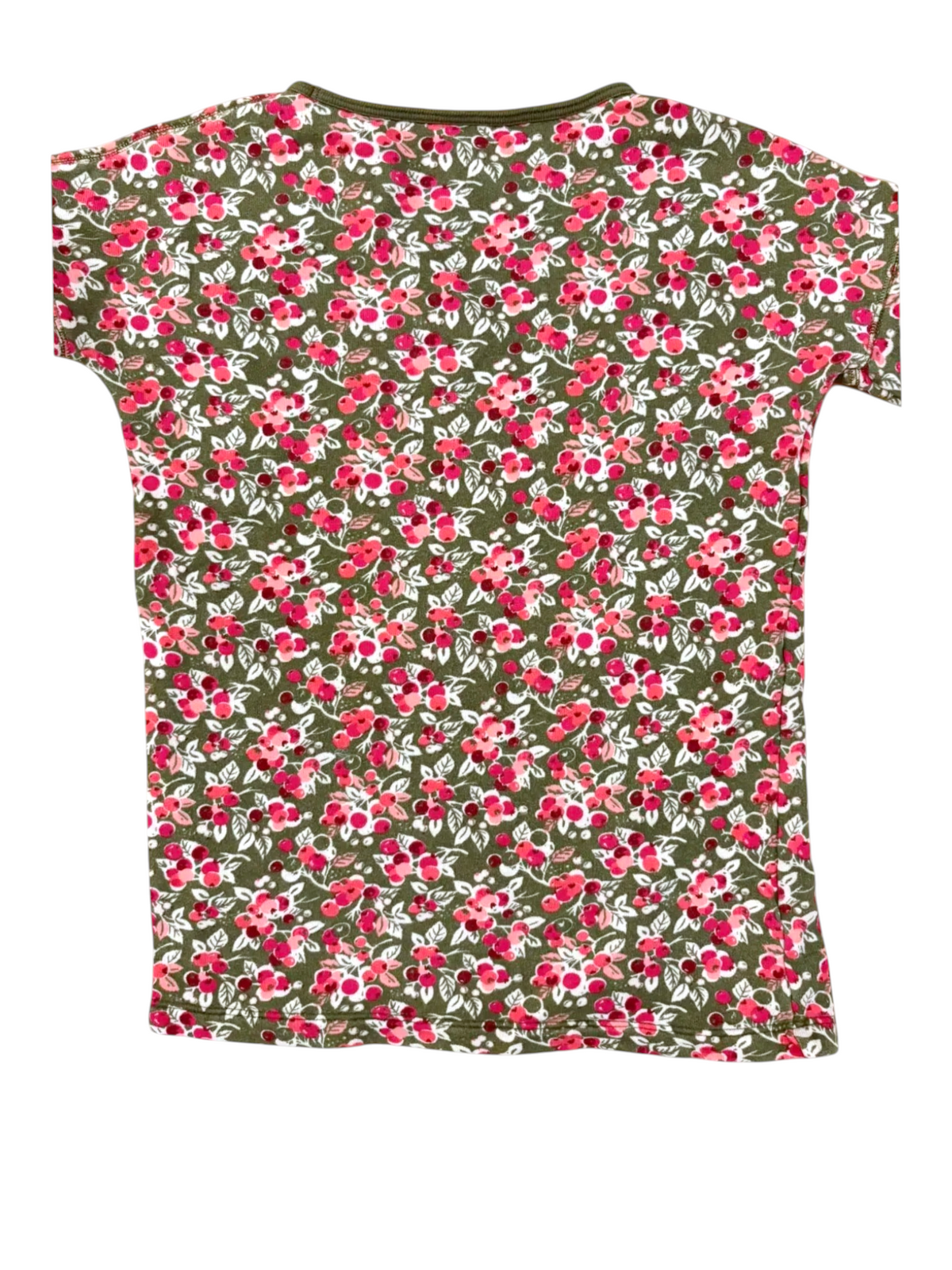 Petit Bateau Green Floral Tunic size 6Y - second hand baby clothing