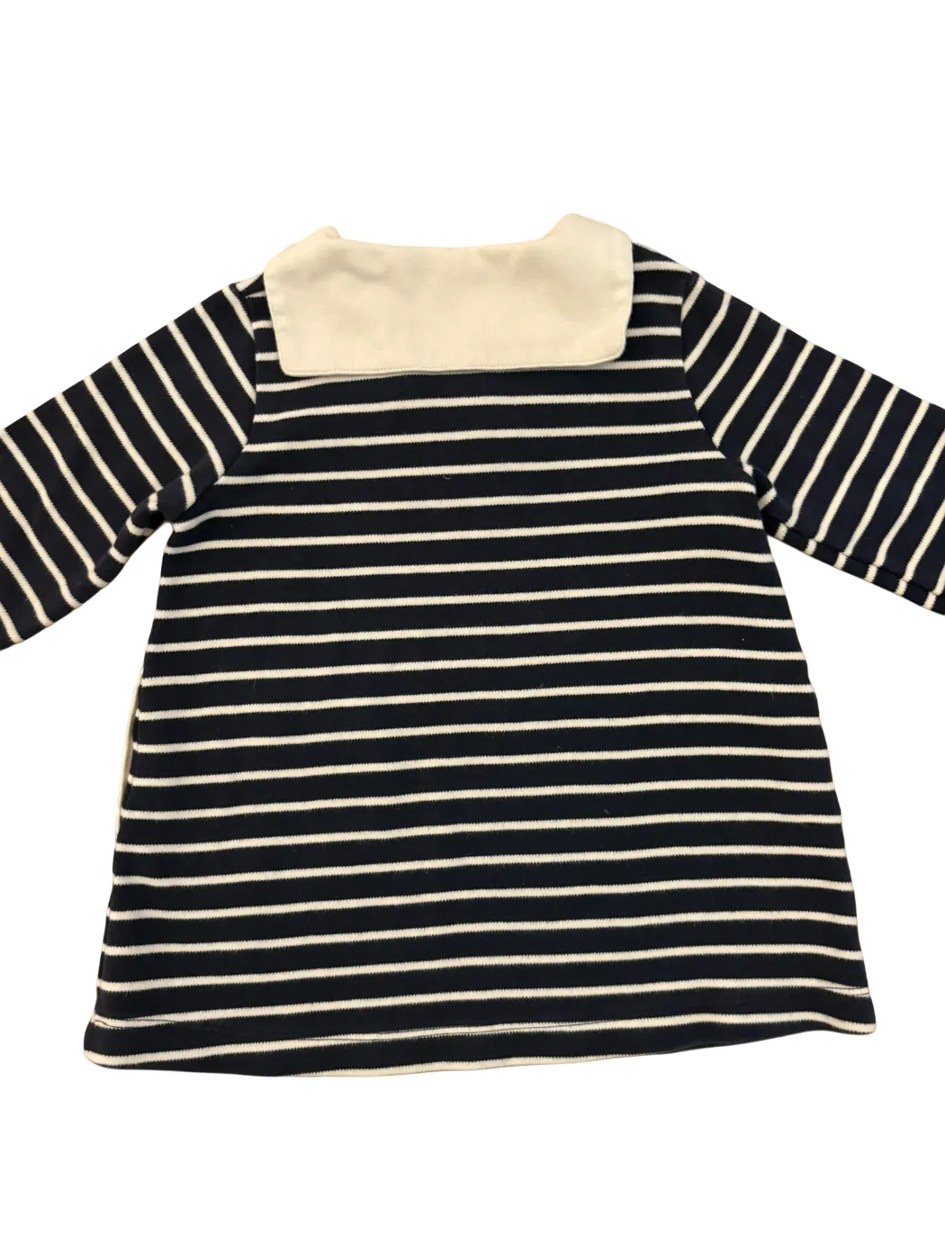 Petit Bateau Navy Striped Hooded Tunic (18M)