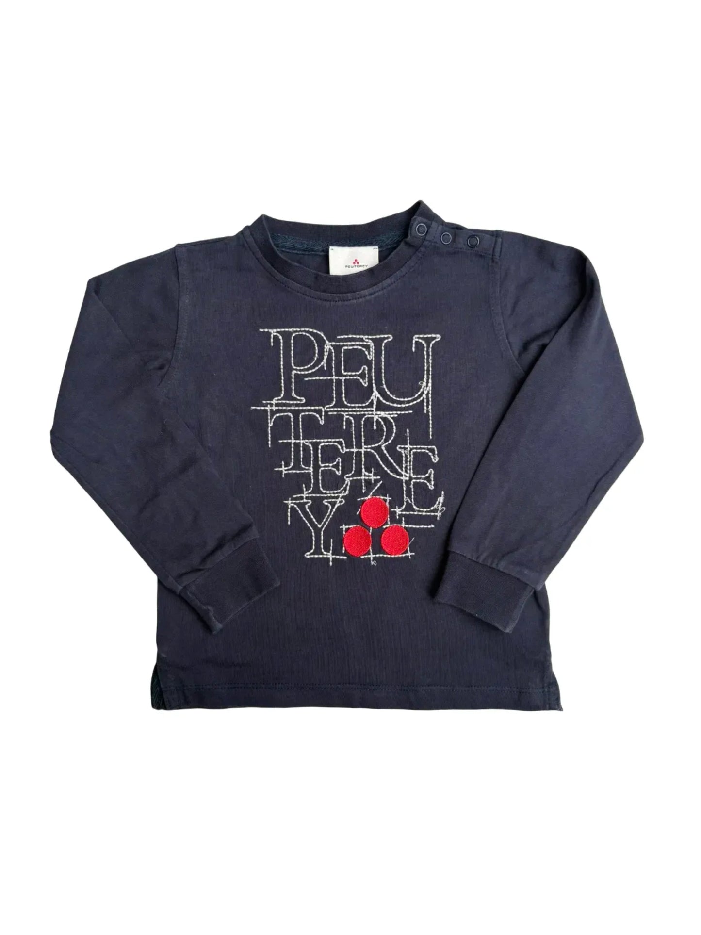 Peuterey Navy Long-Sleeved T-Shirt (4Y)