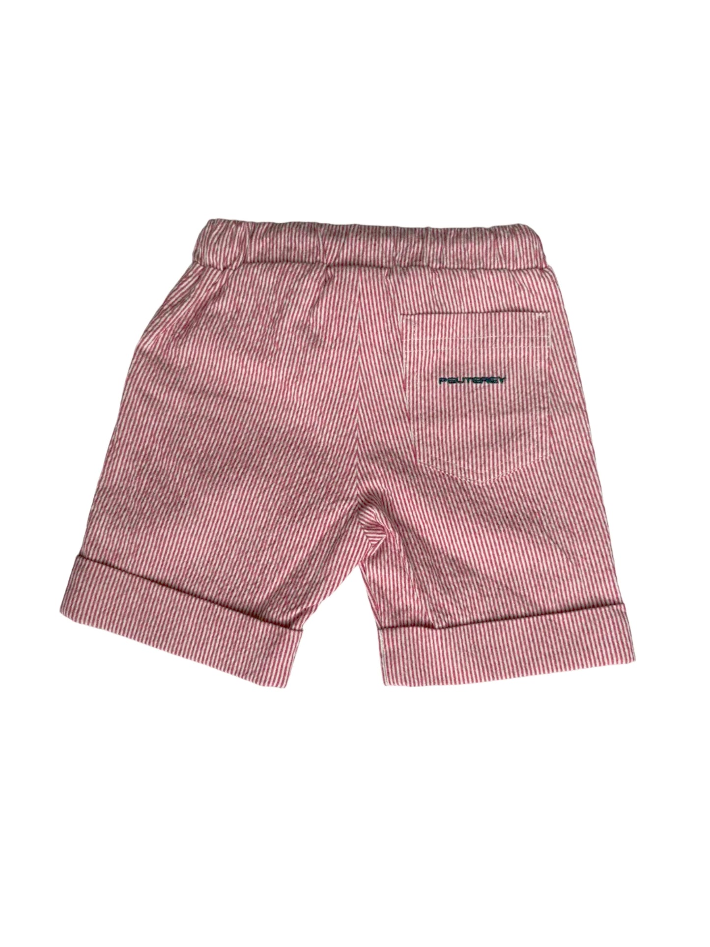 Short Peuterey à rayures rouges et blanches (18 mois)