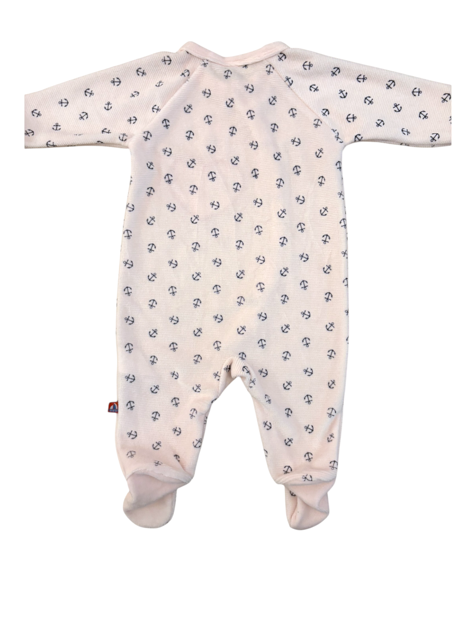 Picco Mini Pink Anchor Pajamas size 6M / 68 - second hand baby clothing