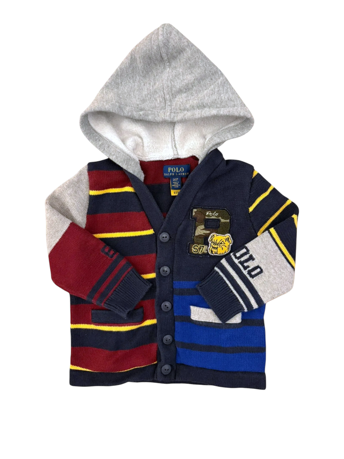 Polo Ralph Lauren Hooded Cardigan size 2Y - second hand baby clothing